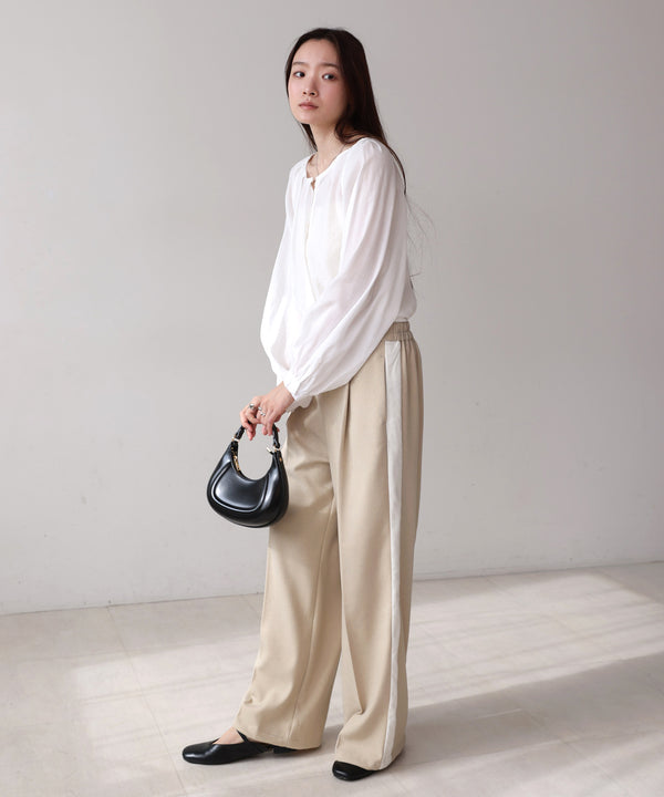 【S・Mサイズ展開】２ＷＡＹセンタープレスサイドラインパンツ