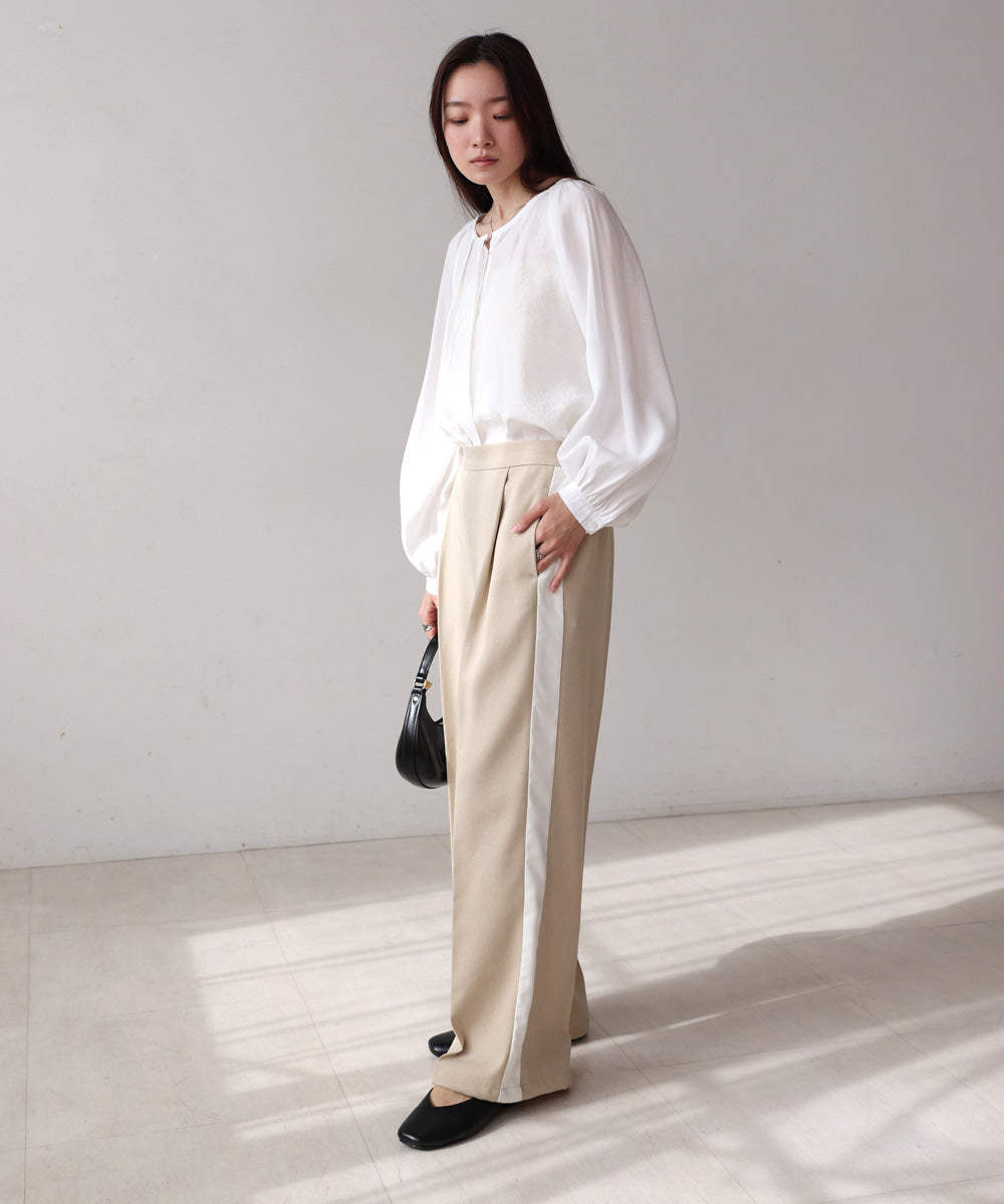 【S・Mサイズ展開】２ＷＡＹセンタープレスサイドラインパンツ