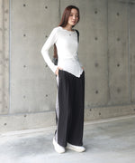 【S・Mサイズ展開】２ＷＡＹセンタープレスサイドラインパンツ