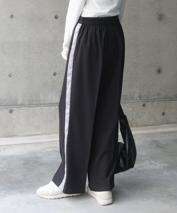 【S・Mサイズ展開】２ＷＡＹセンタープレスサイドラインパンツ