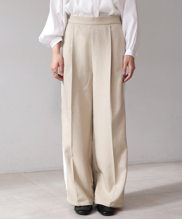 【S・Mサイズ展開】２ＷＡＹセンタープレスサイドラインパンツ