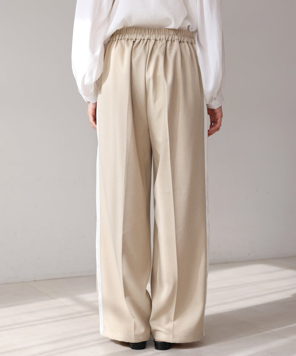 【S・Mサイズ展開】２ＷＡＹセンタープレスサイドラインパンツ