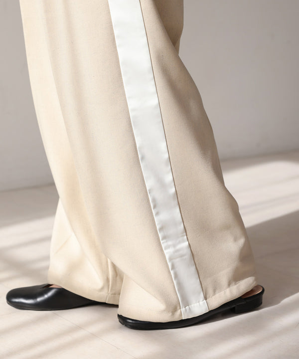 【S・Mサイズ展開】２ＷＡＹセンタープレスサイドラインパンツ