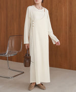 【低身長さん向けサイズあり】レイヤードデザインカットワンピース