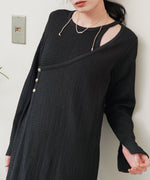 【低身長さん向けサイズあり】レイヤードデザインカットワンピース