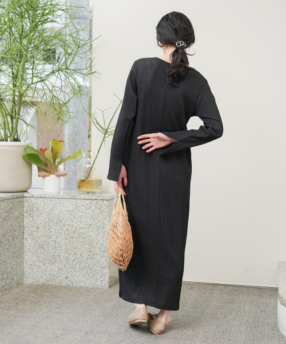 【低身長さん向けサイズあり】レイヤードデザインカットワンピース