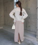 ギャザーキャンディースリーブブラウス