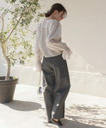 ギャザーキャンディースリーブブラウス