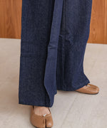 【S・M・Lサイズ展開】タック入りデニムパンツ