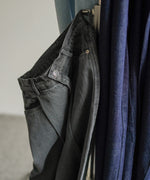 【S・M・Lサイズ展開】タック入りデニムパンツ