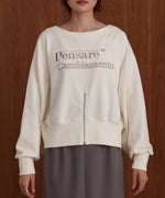 前後２WAYロゴジップスウェットトップス