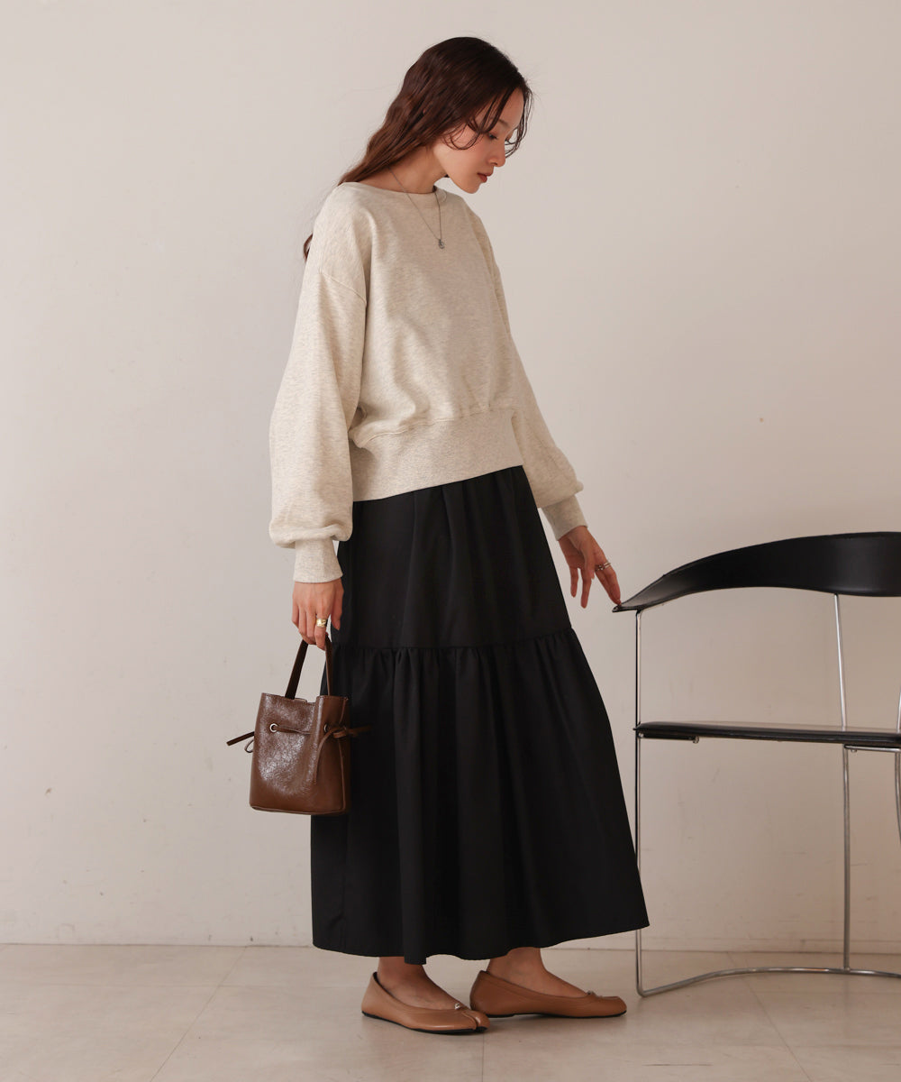 前後２WAYロゴジップスウェットトップス