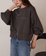 前後２WAYロゴジップスウェットトップス