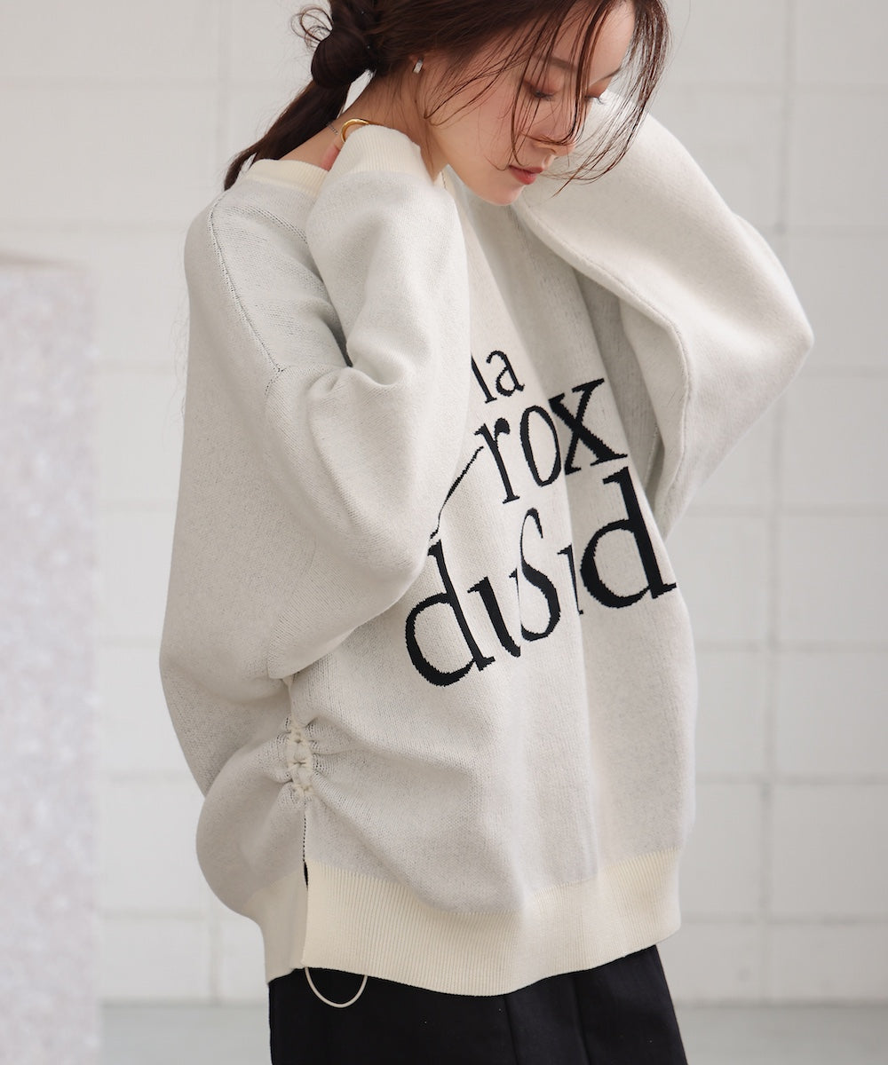 logo knit pullover