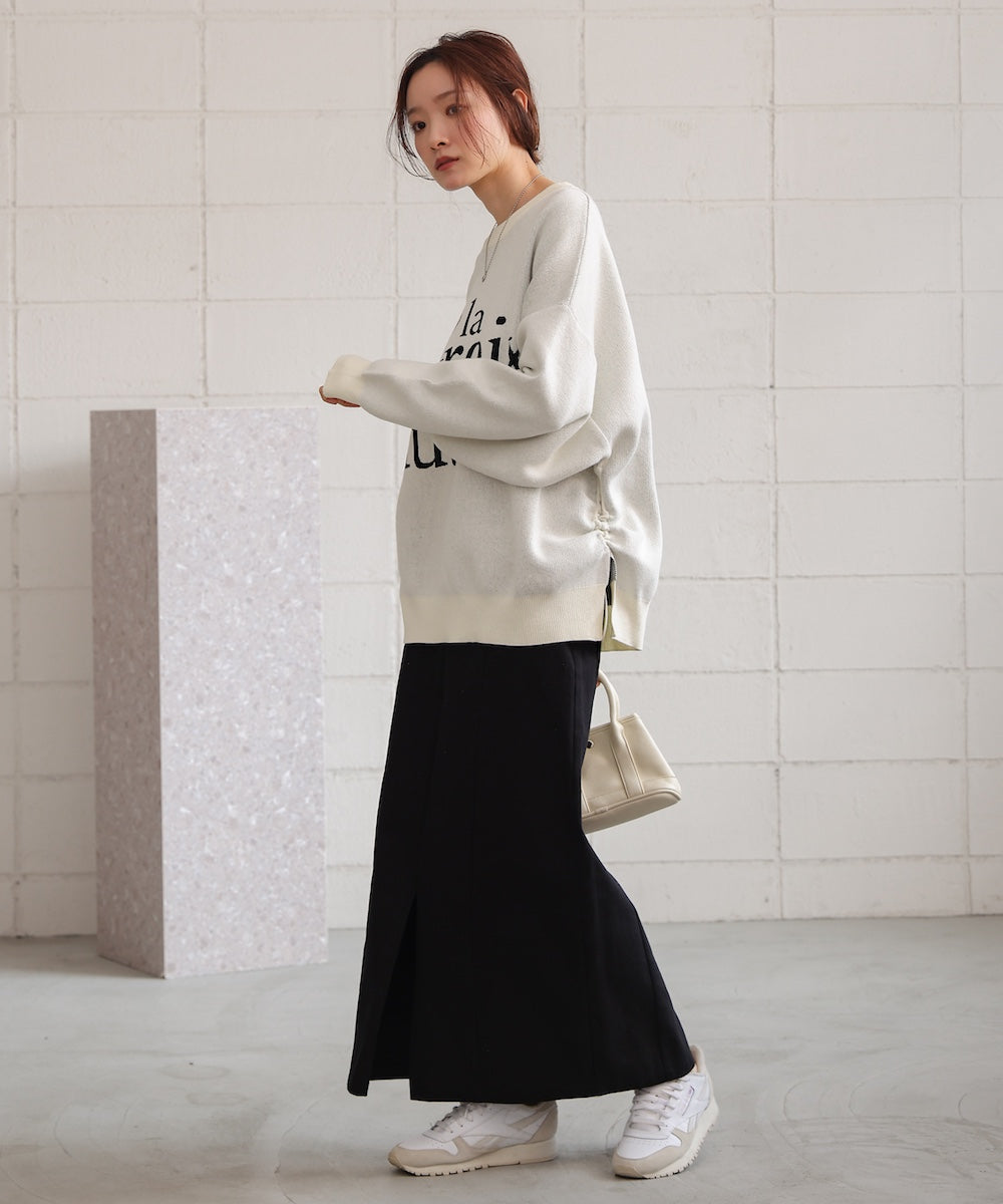 logo knit pullover