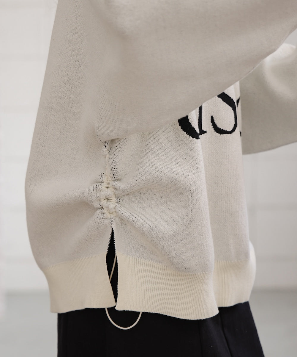 logo knit pullover