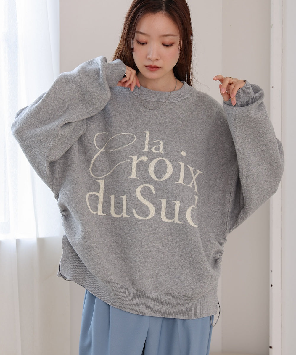 logo knit pullover