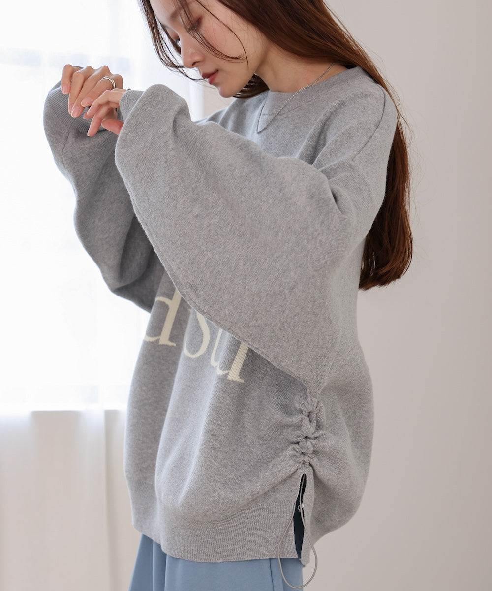 logo knit pullover