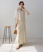 フェイクレイヤードカーディガントップス