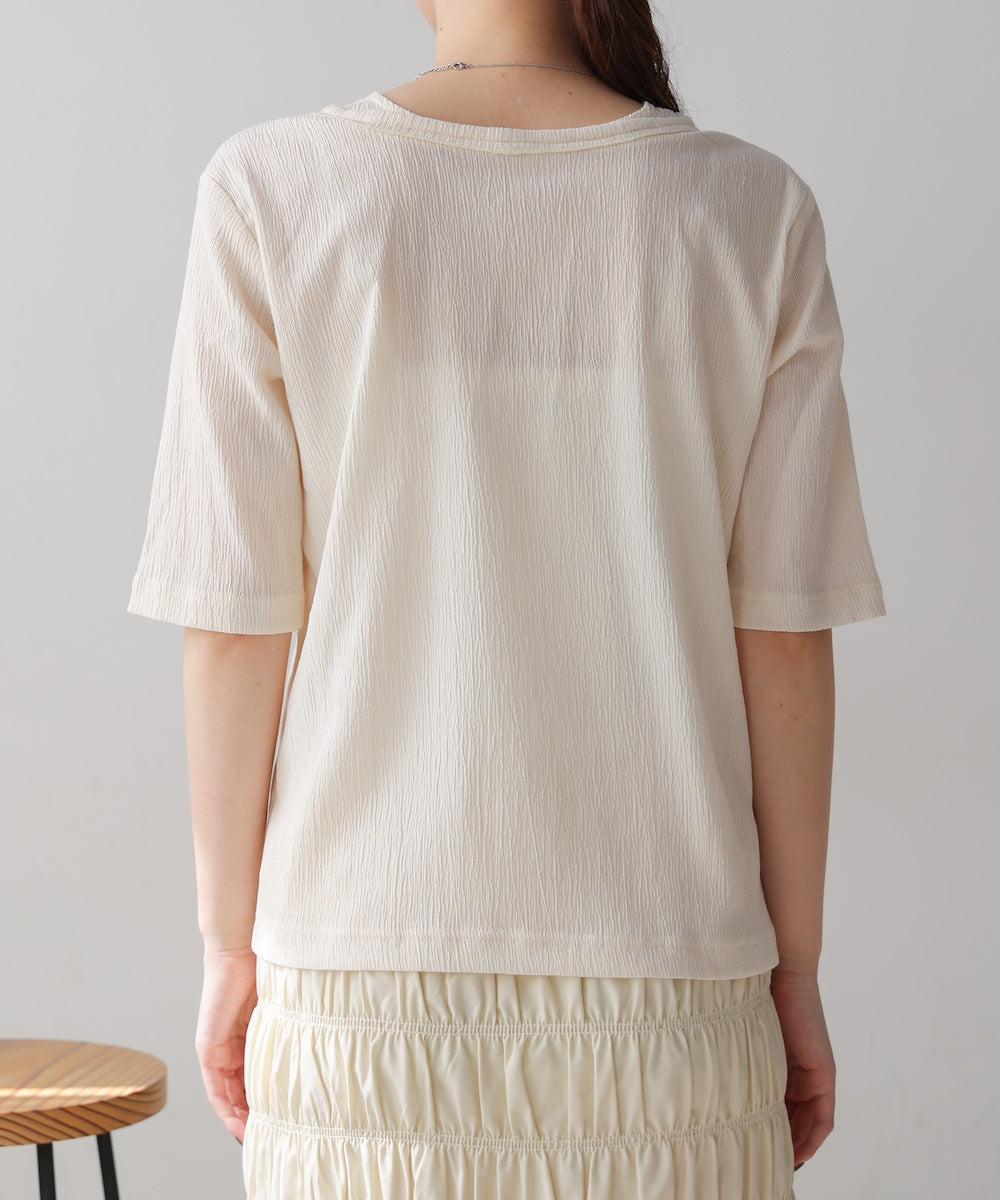 フェイクレイヤードカーディガントップス