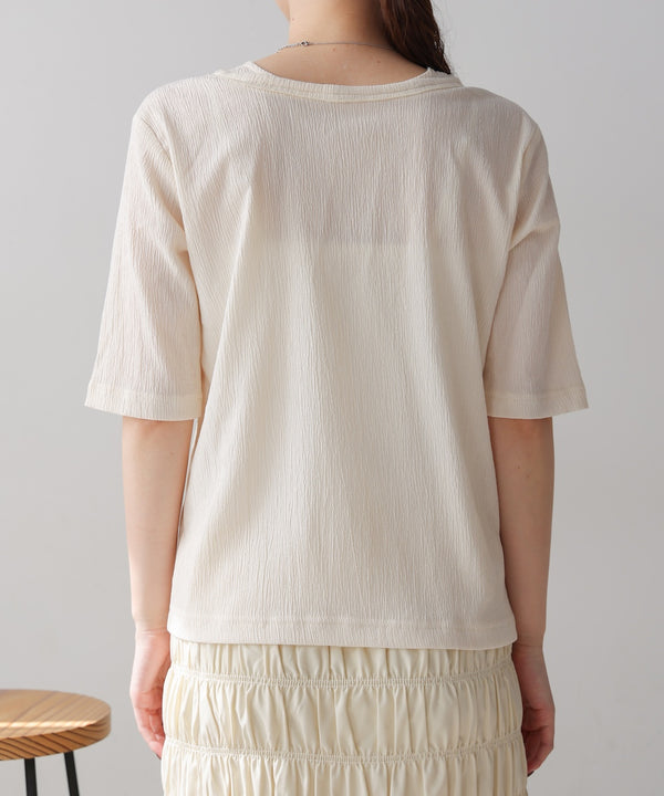 フェイクレイヤードカーディガントップス