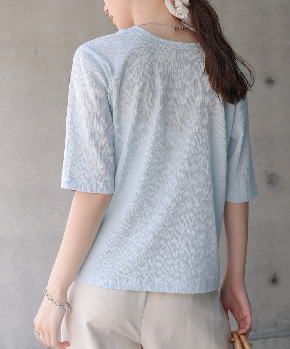 フェイクレイヤードカーディガントップス