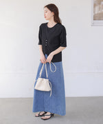 フェイクレイヤードカーディガントップス