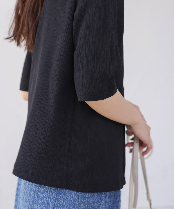 フェイクレイヤードカーディガントップス