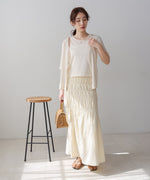 フェイクレイヤードカーディガントップス