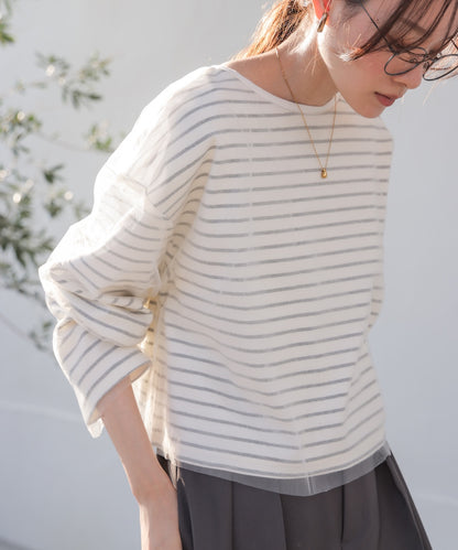 【公式サイト限定価格】tulle border tops