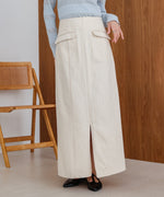 【S・M・Lサイズ展開】Iラインスリットデニムスカート