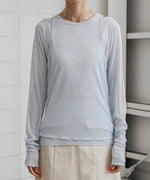 【2点セット】レイヤードセットシアーカットソー