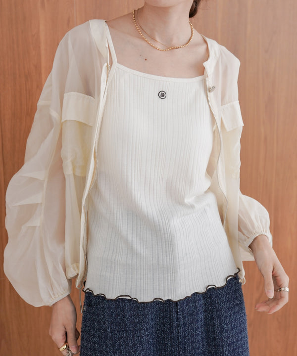 カップ付きアメスリキャミソール