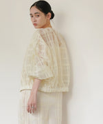 シアーチェックブルゾン