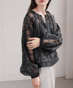 シアーチェックブルゾン