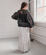 シアーチェックブルゾン