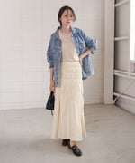 シャーリングギャザースカート