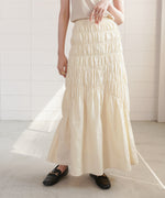 シャーリングギャザースカート