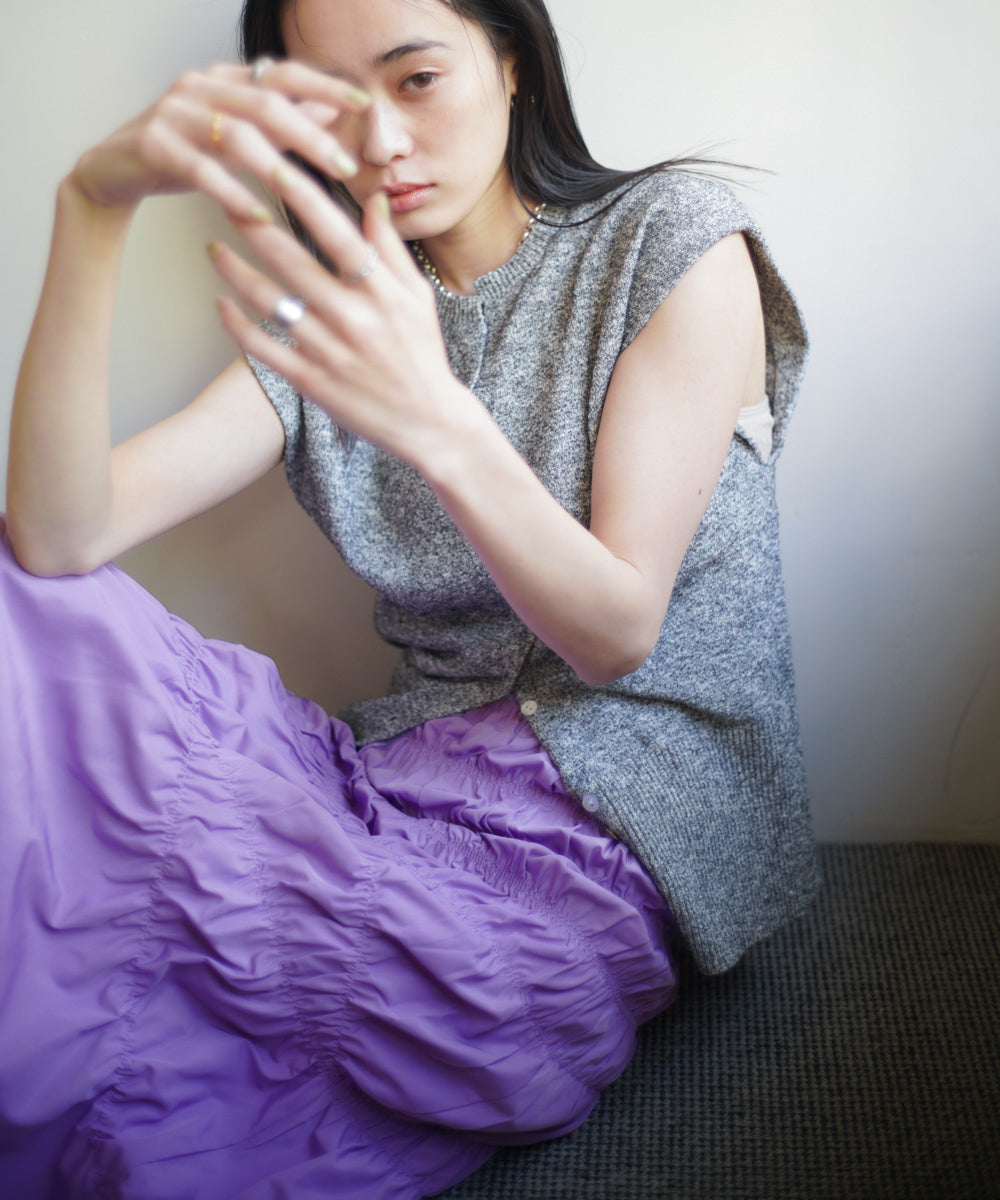 シャーリングギャザースカート