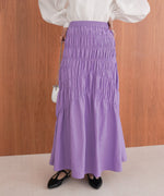 シャーリングギャザースカート