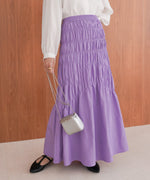 シャーリングギャザースカート