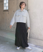 シャーリングギャザースカート