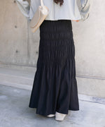 シャーリングギャザースカート