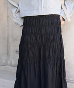 シャーリングギャザースカート