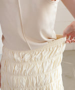 シャーリングギャザースカート