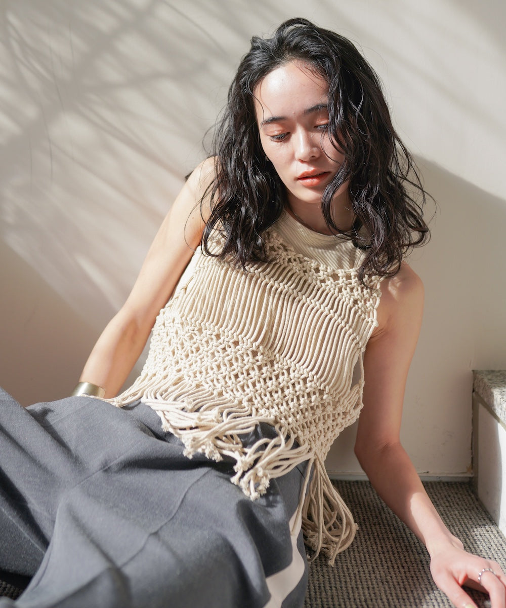 マクラメベスト