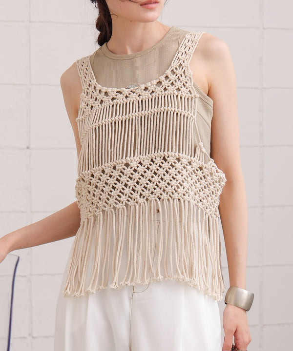 マクラメベスト