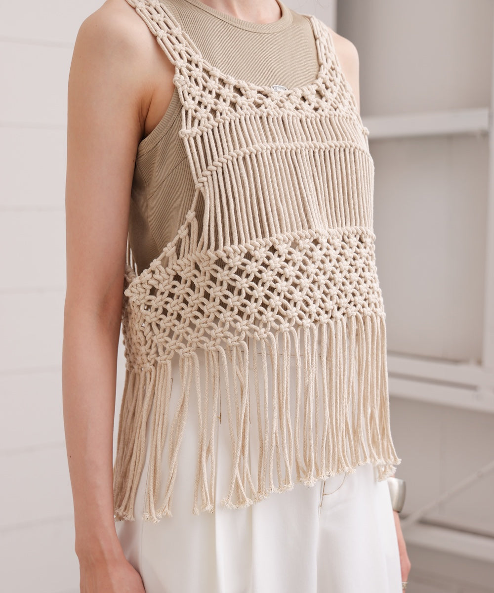 マクラメベスト