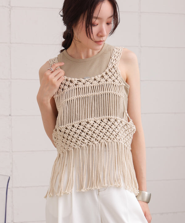 マクラメベスト