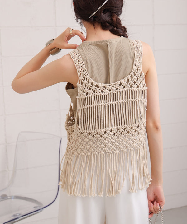 マクラメベスト